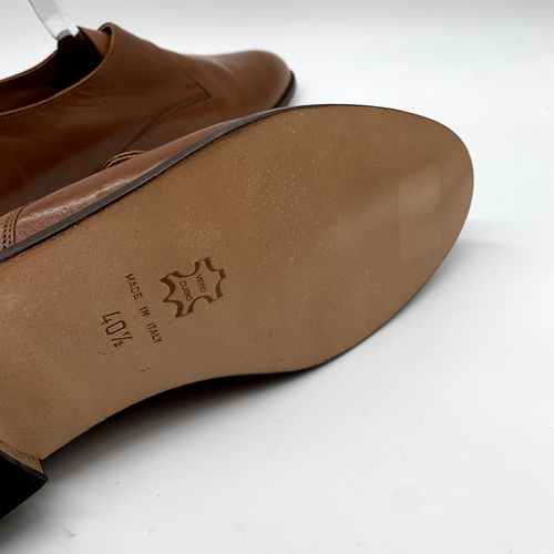 Russell & Bromley leather loafers shoes UK 7.5 EU40.5 VGC tan classic Vintage - Picture 10 of 12