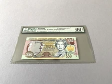 Bermuda 50 Dollars 'Commemorative' P-56 2003  PMG 66 EPQ *Low Serial Number 689*