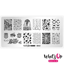 Whats Up Nails - B053 That's Pretty Autumn! Stamping Plate For Stamped Nail Art
