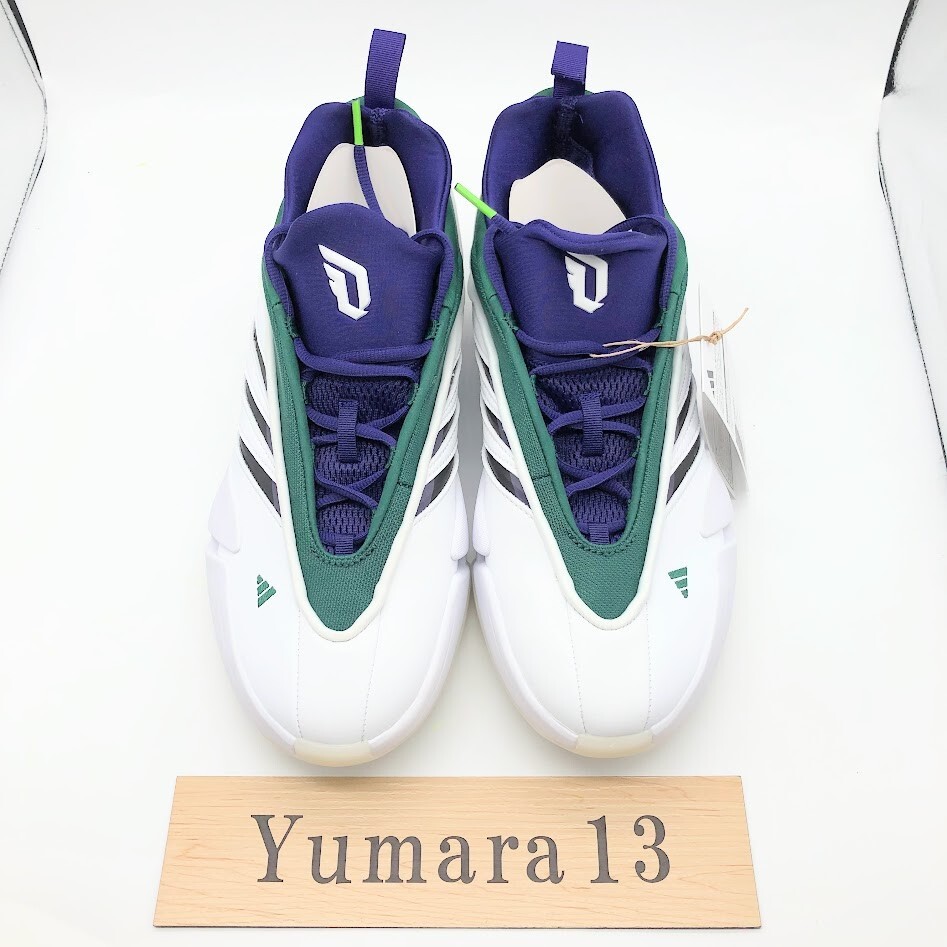 adidas Dame 9 Low White Core Black Collegiate Green IG6603 Men's