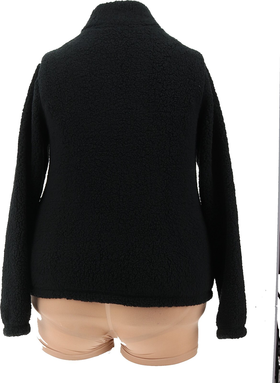 Fila Faux Sherpa Giacca Cerniera Intera Nero S Nuova Senza Senza Etichette (134)