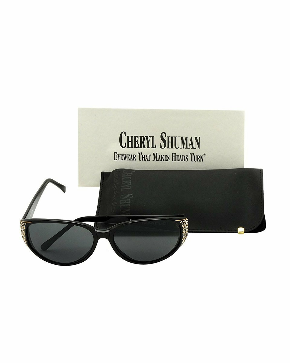 Cheryl Shuman Sunglasses Oscar Cat Black 58-15-132 | eBay display picture 3