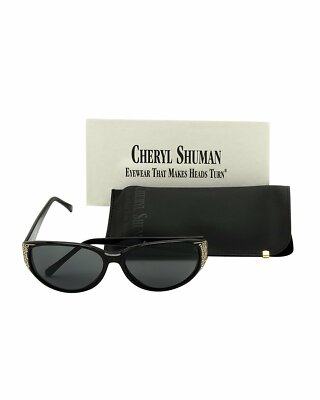 Cheryl Shuman Sunglasses Oscar Cat Black 58-15-132 | eBay