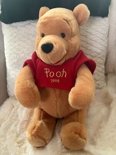 Vintage Walt Disney Winnie the Pooh Plush Stuffed Animal Rare 1998