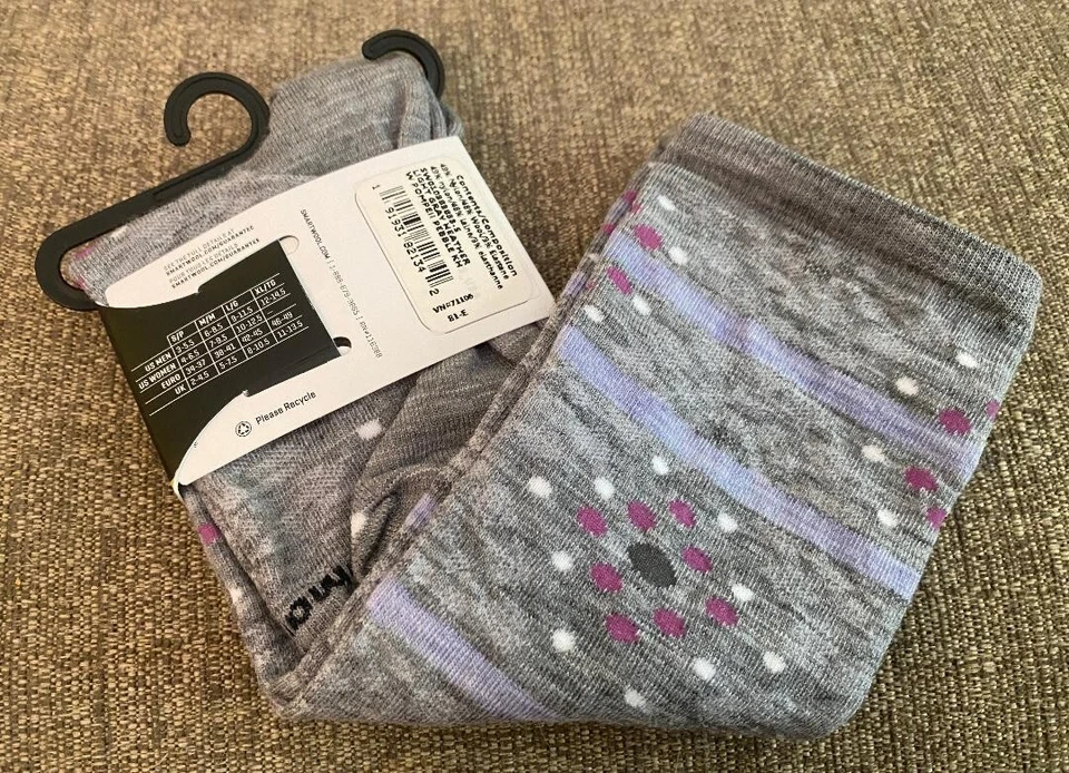 SMARTWOOL Small WOMEN'S Socks KNEE HIGH Pompeii Pebble S/P  New ~ FREE SHIP! - Image 2 of 2