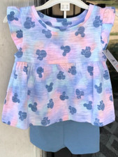 Baby Girls NB Jumping Beans Disney Top Shorts Set Minnie Mickey Mouse 07