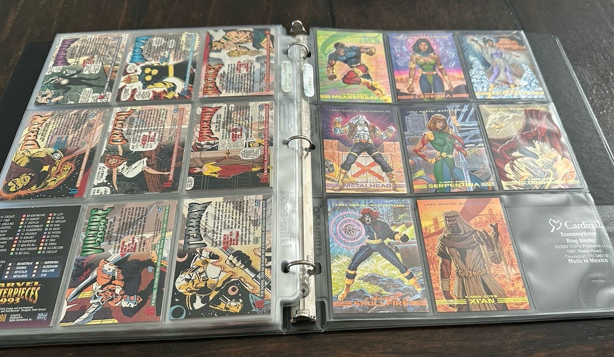 1993 Marvel Masterpieces Complete Set With X-men 2099 Etch Foil