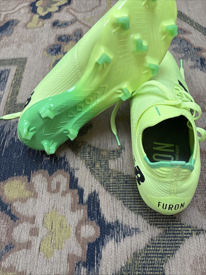 Zapatos de fútbol New Balance Furon Pro V7+ FG, talla 9, Vapor, Tekela, verdes Foto 4 de 4