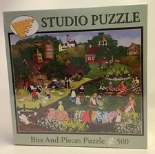 Quilting Get Together - Bits and Pieces 500 Piece Puzzle New - 16” x 20”