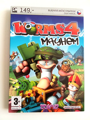 Worms 4: Mayhem, PC - DVD, brand new, ENG, factory sealed, read description