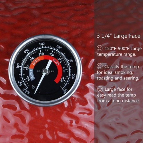 Precision Kamado Joe Grill Thermometer - wasserdicht & schnelle Reaktion 150-900 ° F - Bild 6 von 11