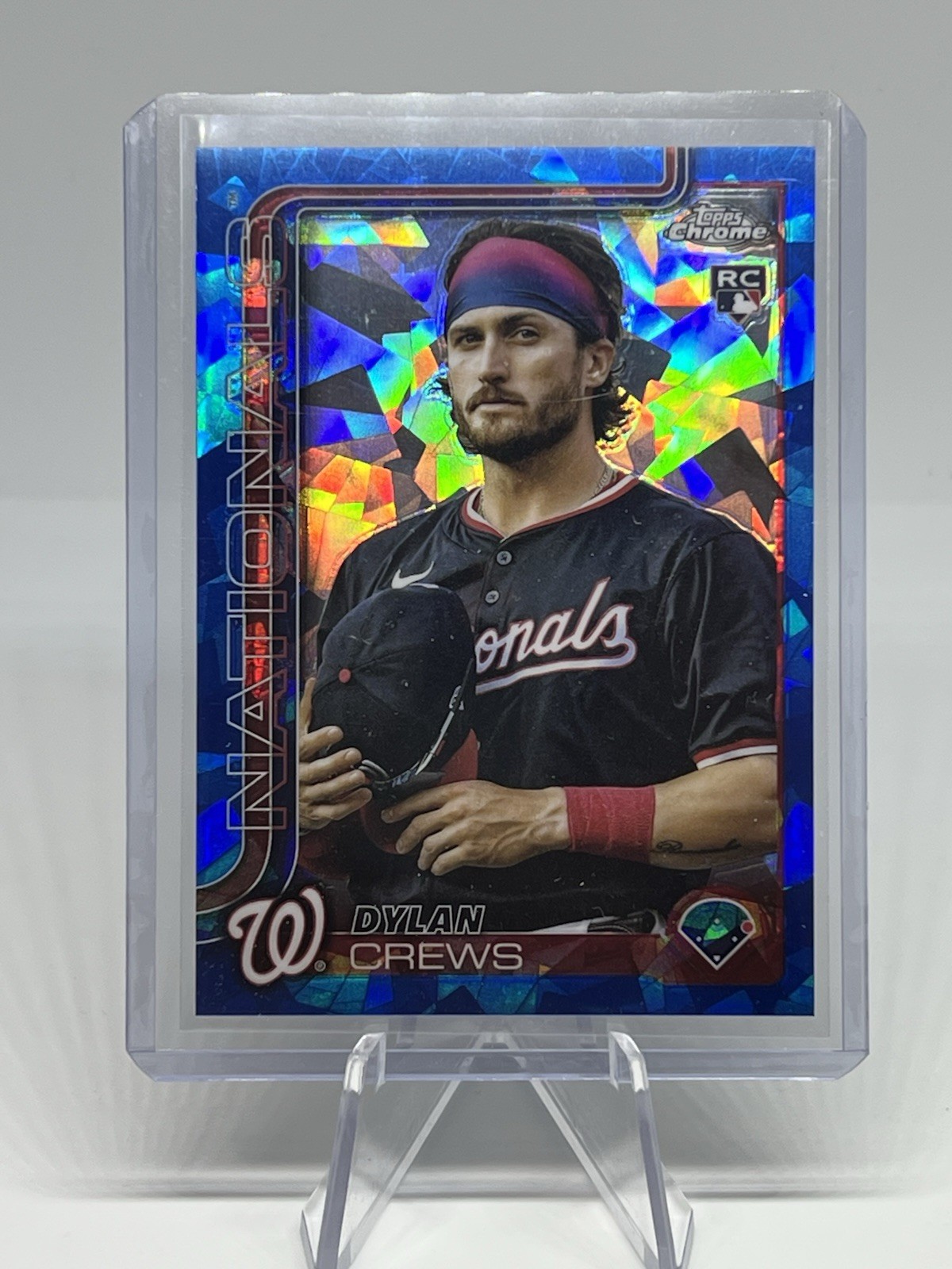 2025 Topps Chrome Sapphire Dylan Crews Image Variation RC Rookie #146 Nationals