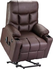 Power Lift Massage Recliner Chair, OKIN Motor Heat and Vibration for Elderly, PU