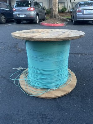 Corning InfiniCor SX+ 50/125 Zipcord OM2 Fiber Cable   8738ft   New Spool