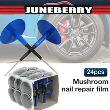 24pcs Auto Car Truck Tire Tyre Puncture Repair Plug Patch Kit 36mm 4mm Mushroom