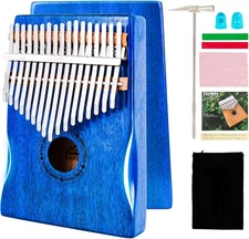 EASTROCK Kalimba Thumb Piano 17 Keys Portable Mbira Finger Piano with Waterproof