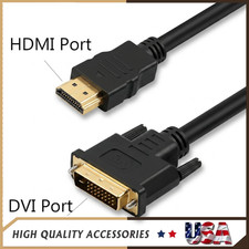 Display Port to HDMI Cable DVI Adapter Converter Audio Video PC HDTV 1080P