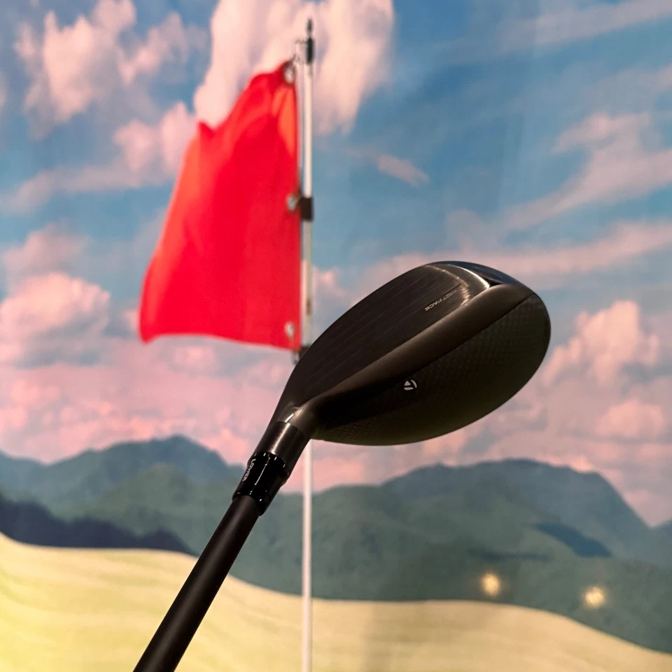 TaylorMade Qi35 Rescue 22* 4H híbrido rígido Mitsubishi Kai'li azul DarkWave 85 S Foto 3 de 4