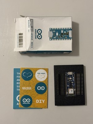 Arduino Nano 33 BLE Sense Rev2, nRF52840 + Sensors for AI, IMU, 64MHz, ABX00069