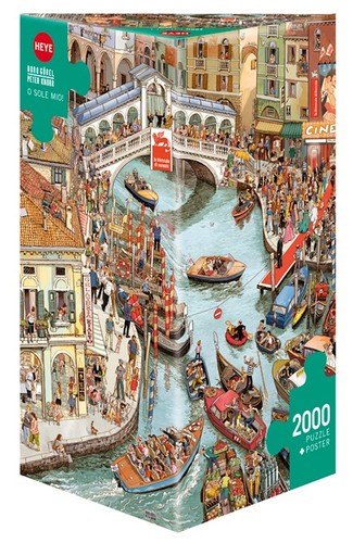NEW Heye Jigsaw Puzzle 2000 Pieces 12+ Ages Triangular O Sole Mio! - Picture 1 of 2