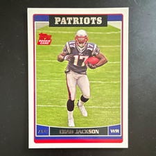 Topps 2006 Chad Jackson Rookie Card #358 New England Patriots Football NFL. rookie card picture