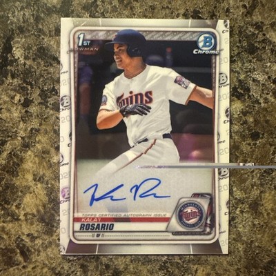 2020 Bowman Draft Chrome Draft Picks Auto Kala'i Rosario #CDA-KR Auto Twins