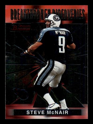 2000 Bowman Breakthrough Discoveries #BD5 Steve McNair Titans (Insert 1:12)