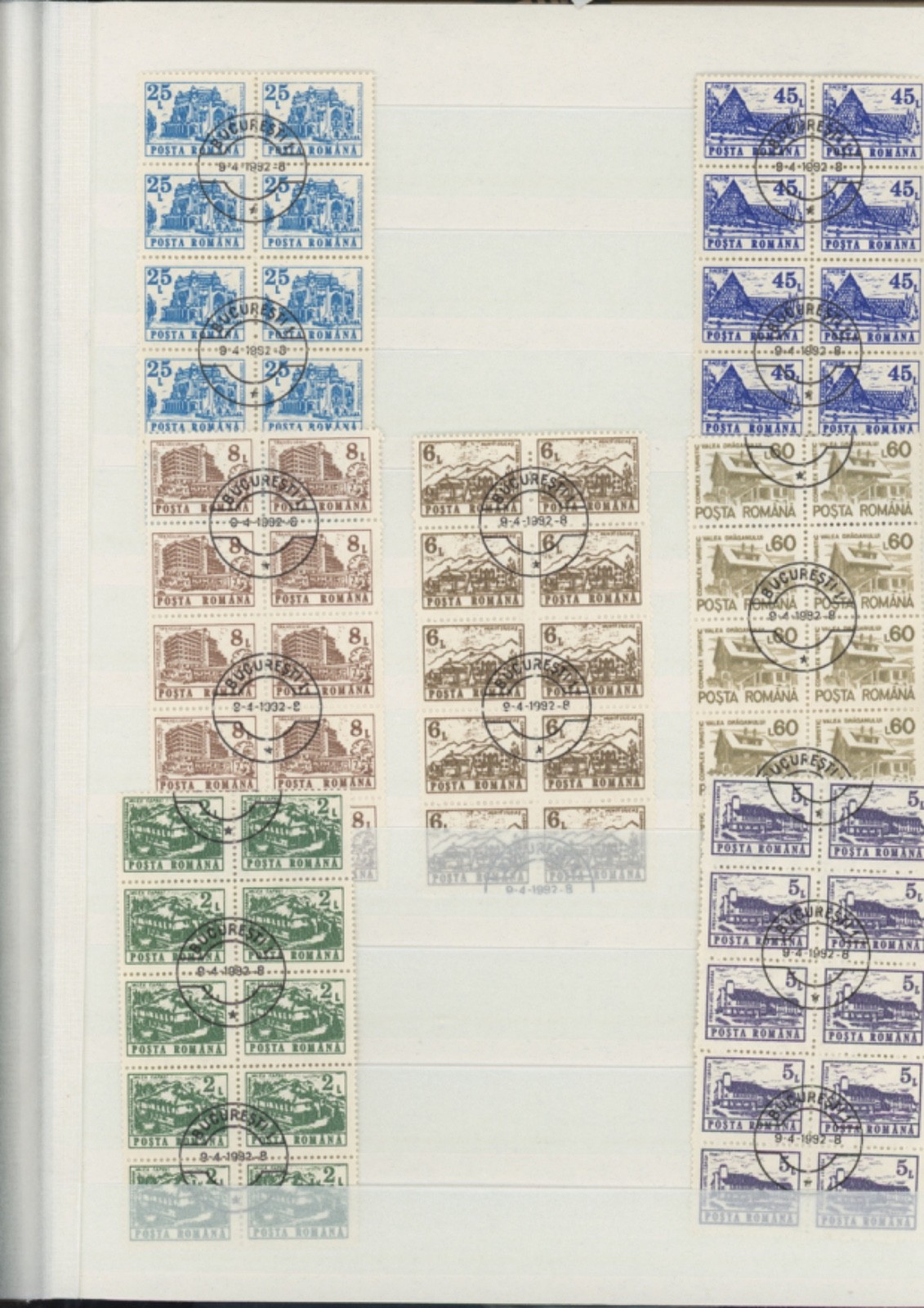 Lindner falzlos Worldwide Stamps  Stamp blocks  83   and  86  mini-sheets  (mb18