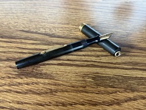 希少　ビンテージ　ウェーターマン　waterman 52 Waterman 52 V Red Ripple Ring Top Fountain Pen - Full Flex