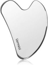 Metal Gua Sha Facial Tools, 100 304 Stainless Steel Guasha Tool for Face, Premi