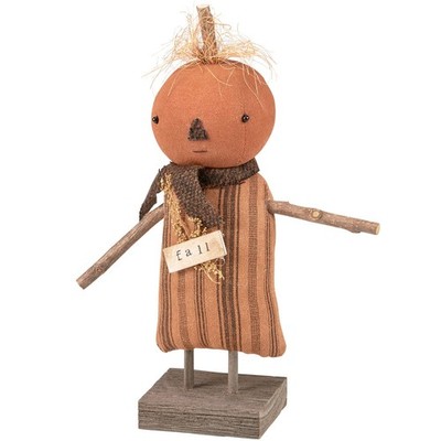 Primitives By Kathy Fall Gertrude Sitter Figurine Halloween Rustic Decor Pumpkin