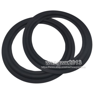 2x 10'' inch Speaker Rubber Edge Woofer Surround Repair Part Replacement 248mm #f