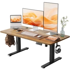 Low Height Adjustable Desk, Lifts 18.1-28.3 Inches, Electric Standing Desk fo...