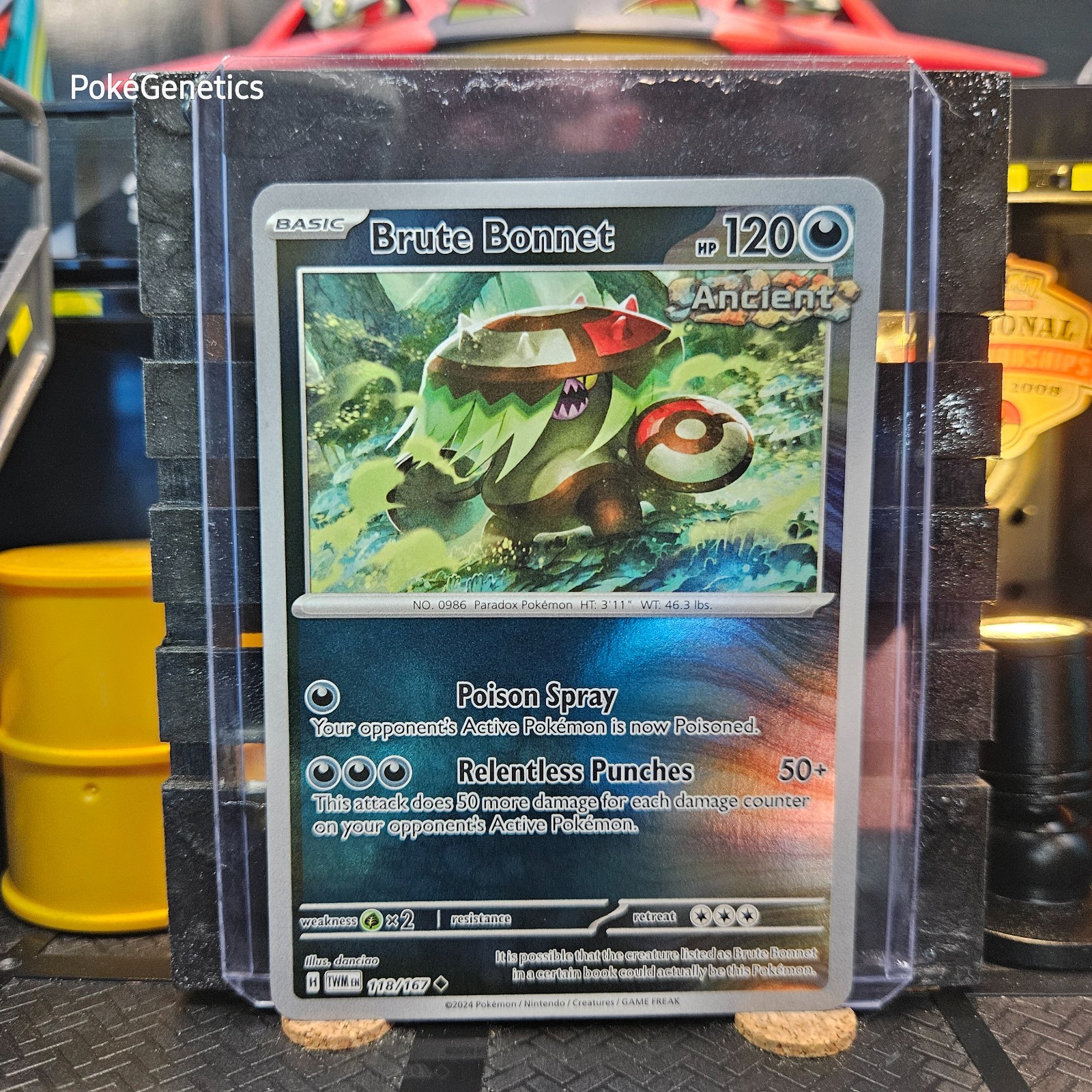 Brute Bonnet Twilight Masquerade Reverse Holo Pokémon TCG 118/167 Scarlet Violet