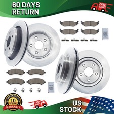 Front & Rear Rotors + Brake Pads for Dodge Ram 1500 Durango Chrysler