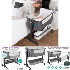 Compact Grey Portable Baby Bassinet Travel Bag with Comfort and Convenience