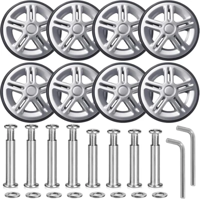 TOBESO-NUOZE Luggage Suitcase Replacement Wheels Luggage Replacement Wheels Wear-Resistant Mu