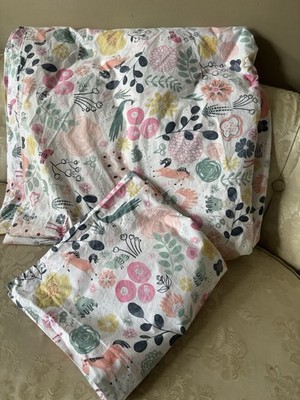 Pottery Barn Kids Sasha's Garden Duvet Cover & Pillowcase Full/Queen Horse Cat