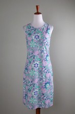 TALBOTS NWT $129 Smooth Stretch Floral Casual Open Back Tank Dress Size XS