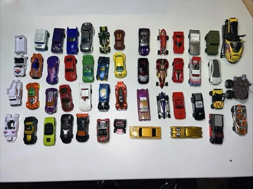 Lot of 45 Hot Wheels & Matchbox Die Cast Vehicles 1:64 Toys Pre Owned Vintage