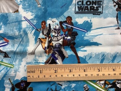 Eugene Textiles Star Wars Clone Wars 1 yard precut fabric 100% cotton