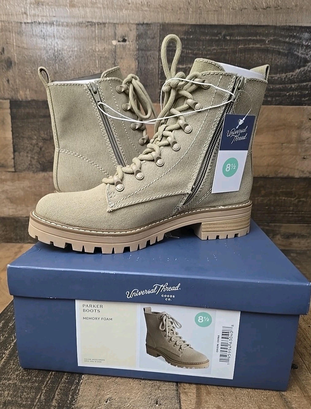 Universal Thread Women's Parker Lace-up Combat Boots - Size 8.5 Gorpcore Boho