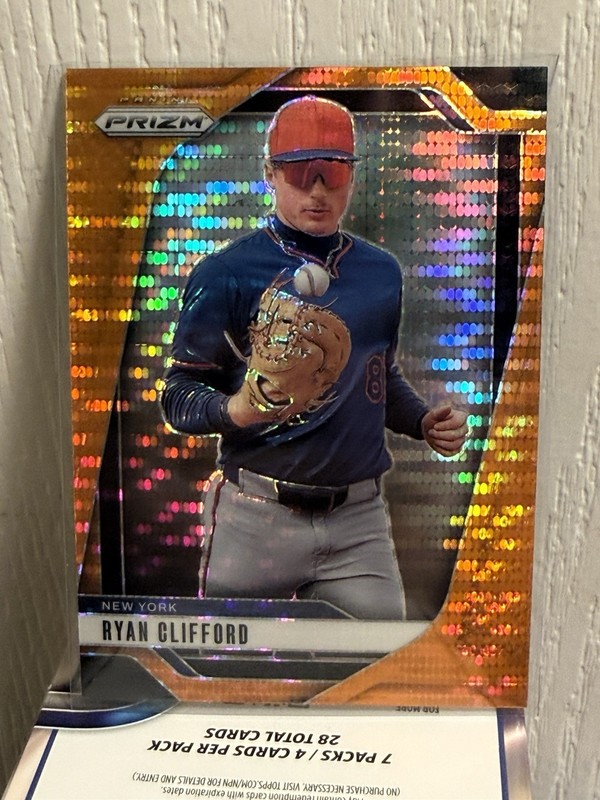 Panini 2025 Prizm Ryan Clifford New York Mets #2 Serial Numbered 152/399