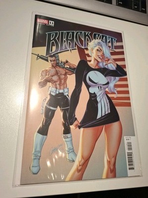 US MARVEL BLACK CAT # 11  COVER VARIANT J. SCOTT CAMPBELL  VS THE PUNISHER