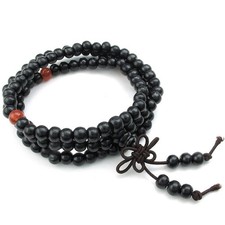 2X(Jewelry Men Bracelet, 8mm Tibetan Buddhist Sandalwood Beads Prayer Bead3080