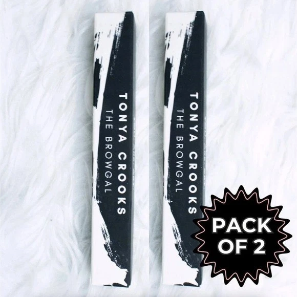 Tonya Crooks The BrowGal Soft Touch Powder Eyebrow Pencil Mocha 2 PK NIB - Image 2 of 4