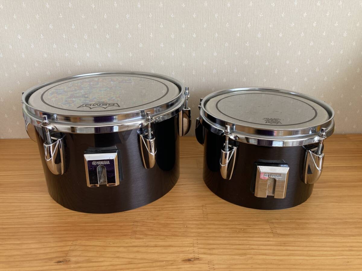 Yamaha Vintage Concert Toms 6 8 10 Set 9000 Series Black Brown