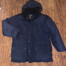 Vintage Eddie Bauer Goose Down Puffer Jacket Blue XLarge