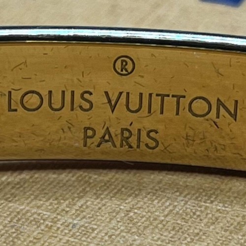 Louis Vuitton M64860 Women's Rigid Nanogram Strass Monogram Bracelet From Japan - Picture 11 of 12