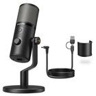 MAONO USB Microphone for Gaming Streaming, Podcast Condenser mic with 3 Black 